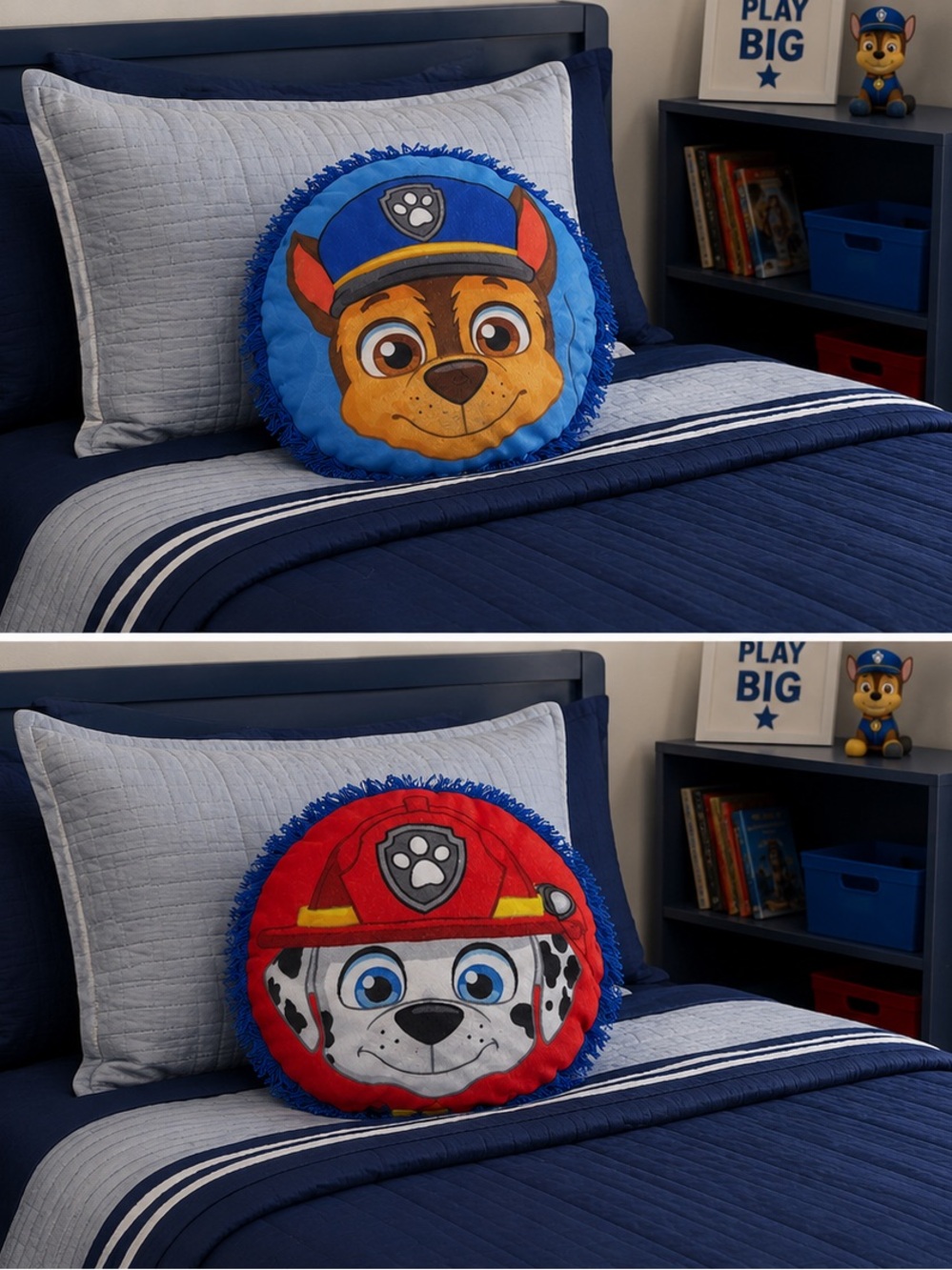 Paw Patrol Chase Marshall pillow double sided